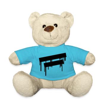 2_empty_graffiti_frames - Teddy - Atollblau - Vorne