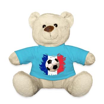 France's ball - Teddy Bear - atoll blue - Front