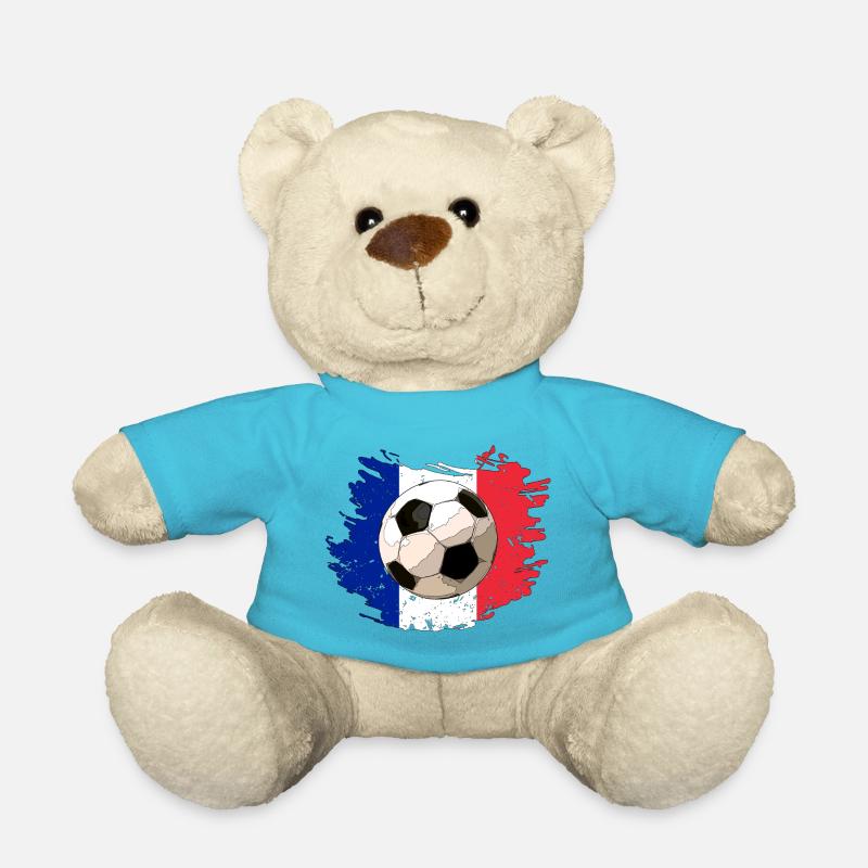France's ball - Teddy Bear - atoll blue
