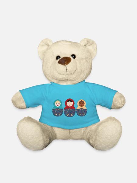 Matriochka matriochka russe matryoshka - Nounours - bleu outremer