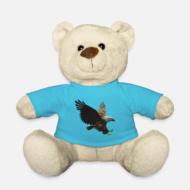 Adler - Tier - Adlerkopf - Teddy - Atollblau
