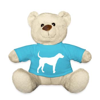 Dog; White - Teddy Bear - atoll blue - Front