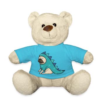 Dino Pug - Teddy - Atollblau - Vorne