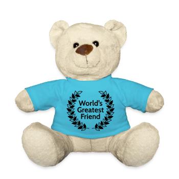 worlds greatest friend - Nounours - bleu outremer - Devant