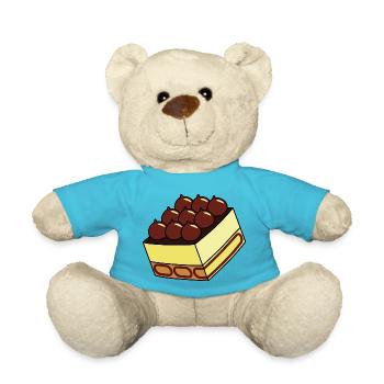 Tiramisu couche-nous savoureux manger mascarpone - Nounours - bleu outremer - Devant