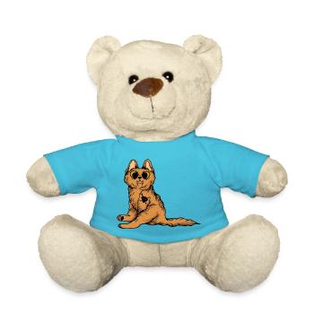 Lustige Katzen 2 - Teddy - Atollblau - Vorne