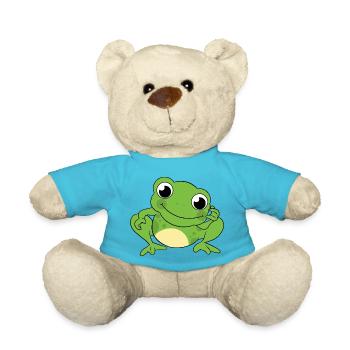 Little frog - Teddy Bear - atoll blue - Front