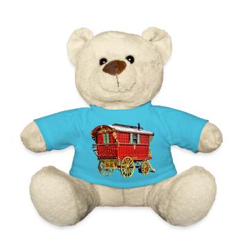 vardo Karawane, Leiste handgefertigte Wagen - Teddy - Atollblau - Vorne