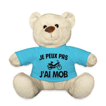 je peux pas j'ai mob - Nounours - bleu outremer - Devant