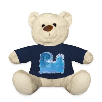 Wave Graphics - Teddy Bear - french navy - Front
