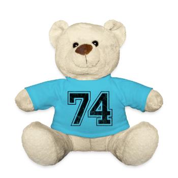 Anzahl 74 - Teddy - Atollblau - Vorne