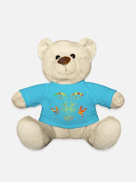 Visage zen - Nounours - bleu outremer