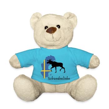 Schwedenliebe Elch - Teddy - Atollblau - Vorne