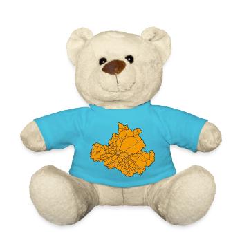 Dresden - Karte - Umriss - Sachsen - Teddy - Atollblau - Vorne