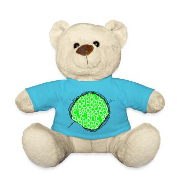 vegetable vegetarian bday jokes vegan meal - Teddy - Atollblau - Vorne