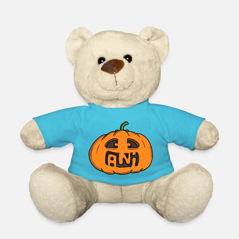Ani Halloween Pumpkin - Teddy Bear - atoll blue