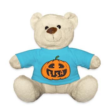 Citrouille d’Halloween Lisa - Nounours - bleu outremer - Devant