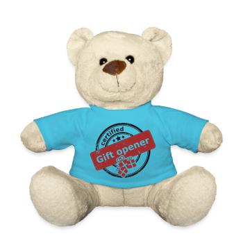 Certified gift opener - Teddy - Atollblau - Vorne
