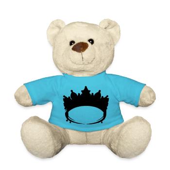 Krone Symbol König und Königin Liebe Vektor 6 - Teddy - Atollblau - Vorne