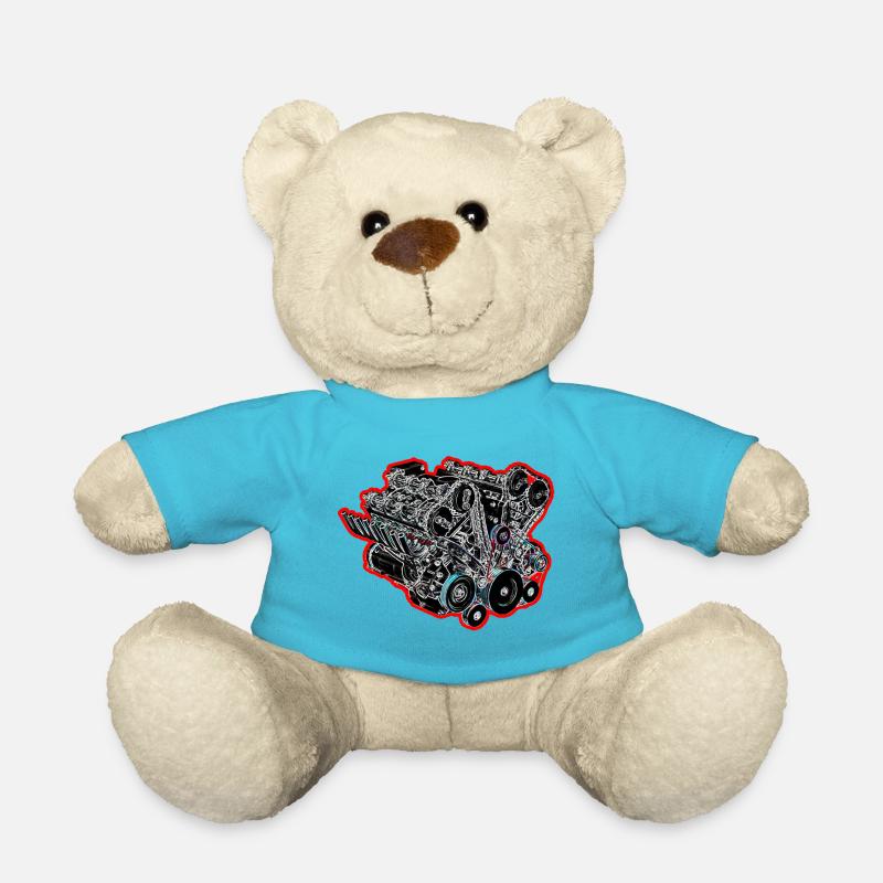 V8 Red Stroke - Teddy - Atollblau
