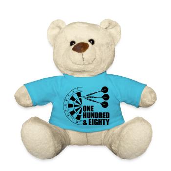 Darts Sport Spaß - Teddy - Atollblau - Vorne