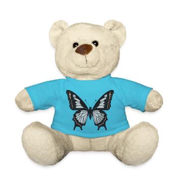 Einfacher Schmetterling Minimalistisch Schmetterling Minimalistisch - Teddy - Atollblau - Vorne