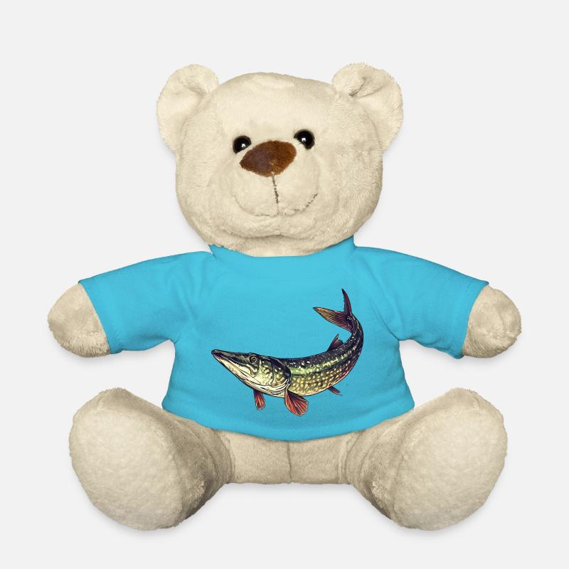 Zielfisch Hecht Angelsport - Teddy - Atollblau