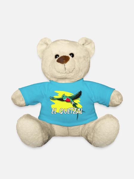 Guatemala Guatemalan Flagge DNA I Geschenk - Teddy - Atollblau