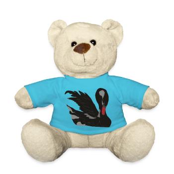 cygne noir - Nounours - bleu outremer - Devant