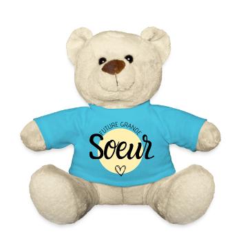 Future grande sœur - Nounours - bleu outremer - Devant