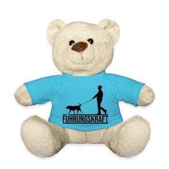 Lustiges Hunde Bild Hundeliebhaber Haustier - Teddy - Atollblau - Vorne