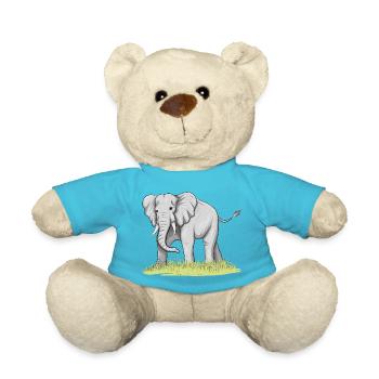 Elefant - Teddy - Atollblau - Vorne