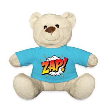 ZAPPER! - Une exclamation dynamique de bande dessinée - Nounours - bleu outremer - Devant