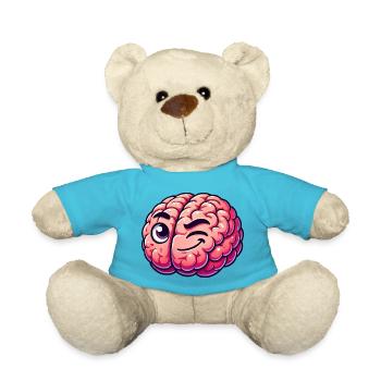 schlaues gehirn - Teddy - Atollblau - Vorne