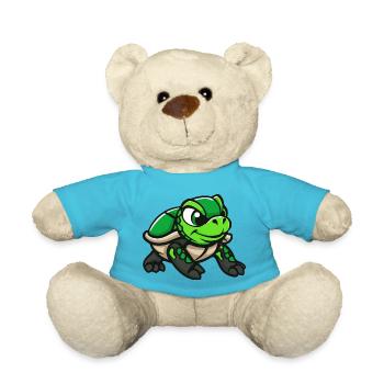 Bande dessinée Tortue - Nounours - bleu outremer - Devant