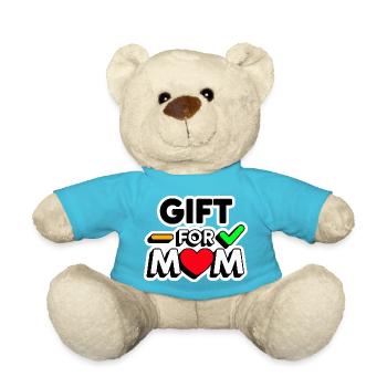 Valentine's Day Gift for Mom happy Valentine's Day - Nounours - bleu outremer - Devant