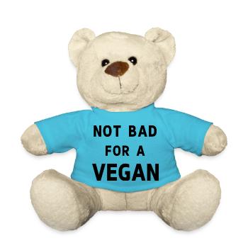Nicht schlecht für einen Veganer - Teddy - Atollblau - Vorne