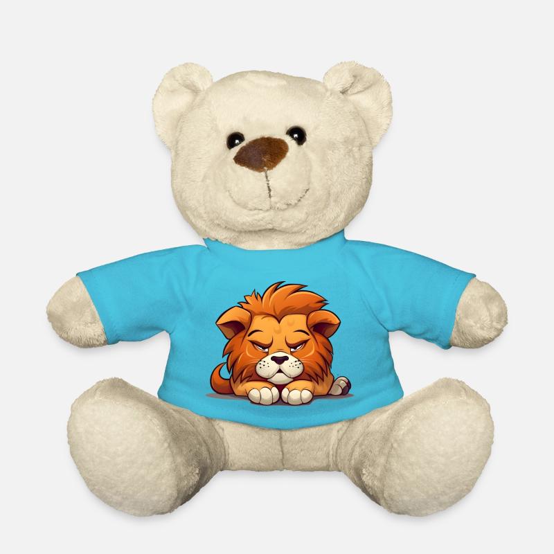 Grumpy Lion - Sprich mich nicht an - Teddy - Atollblau