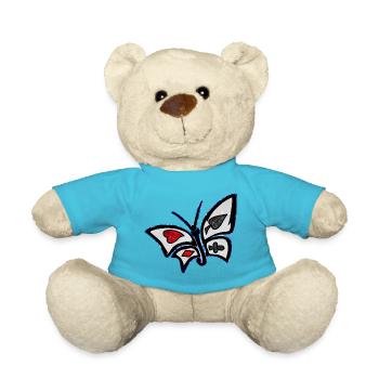 Kosmischer Wunderland-Schmetterling - Teddy - Atollblau - Vorne