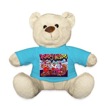 Streetwear Graffiti Boxen Weihnachtsposter - Teddy - Atollblau - Vorne