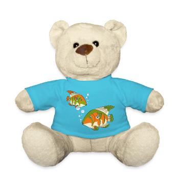 Bunte Fische - Teddy - Atollblau - Vorne