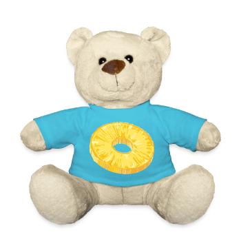 Ananasscheibe im tropischen Illustrationsstil - Teddy - Atollblau - Vorne
