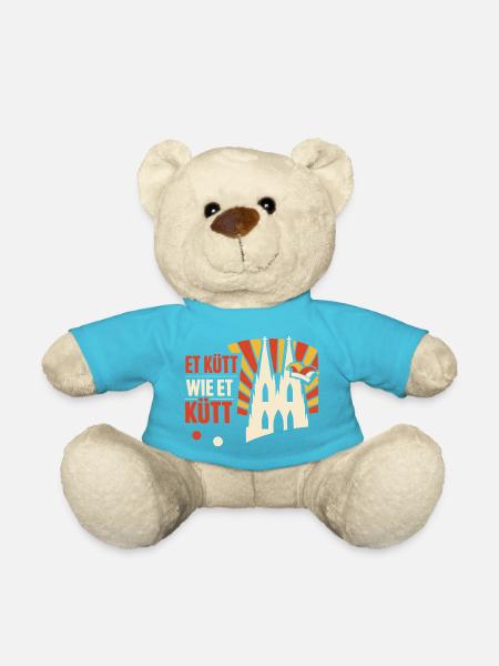 Karneval Köln Alaaf Geschenk Lustig - Teddy - Atollblau