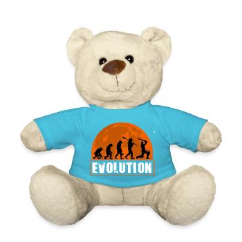 Entwicklung der Cricketspieler-Batsman-Silhouette - Teddy - Atollblau - Vorne