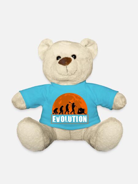 Yoga Evolution Silhouette Sunset Retro - Teddy - Atollblau