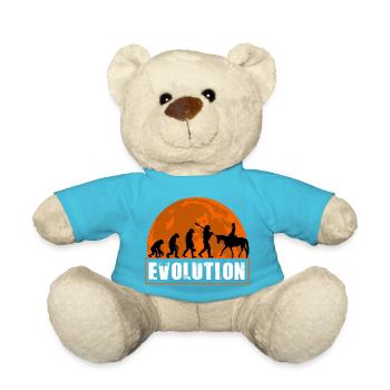 Évolution de l’art équestre de l’homme à cheval - Nounours - bleu outremer - Devant