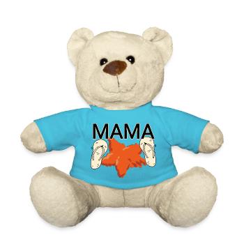 Mama am Strand - Teddy - Atollblau - Vorne