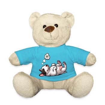 Miniatur Bullterrier Bully Bullterrierbesitzer - Teddy - Atollblau - Vorne