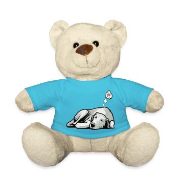 Lévrier irlandais Lévrier Propriétaire de chien de lévrier Fan de chien de loup - Nounours - bleu outremer - Devant