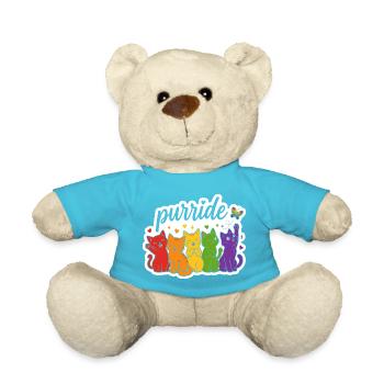 Purride Regenbogen Katzen Parade - Teddy - Atollblau - Vorne
